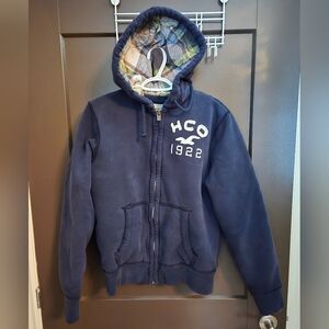 Hollister Navy Hoodie Jacket